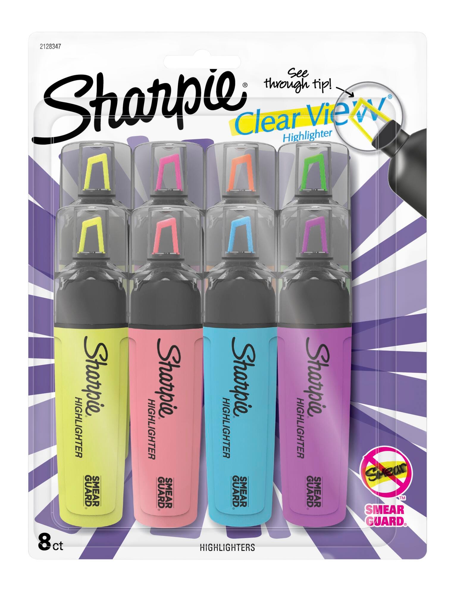 ★DONKIE★ Oxy Oxy 6color Sharpie Highlighter, See-through Chisel Tip, Tank Style